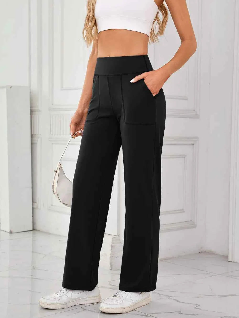 Lovelet High Waist Active Pants with Pockets